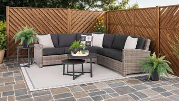 Urban Woven 3 Piece Sectional II