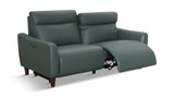 Bayfield Leather Power Sofa - Green thumbnail 3