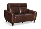 Bayfield Leather Power Loveseat - Chocolate thumbnail 1