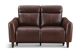 Bayfield Leather Power Loveseat - Chocolate thumbnail 2
