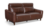 Bayfield Leather Power Sofa - Chocolate thumbnail 2