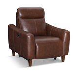 Bayfield Leather Power Recliner - Chocolate thumbnail 1