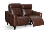 Bayfield Leather Power Loveseat - Chocolate thumbnail 3