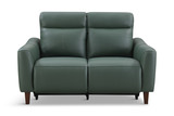 Bayfield Leather Power Loveseat - Green thumbnail 2
