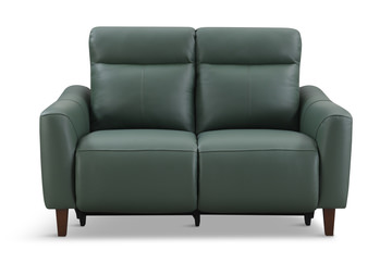 Bayfield Leather Power Loveseat - Green