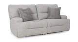 Phelps 2 Piece Power Reclining Sofa - Pewter thumbnail 2