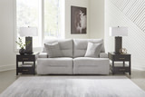 Phelps 2 Piece Power Reclining Sofa - Pewter thumbnail 3