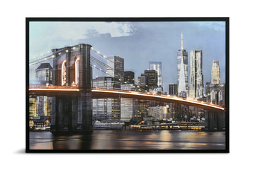 Radiant Crossing LED Framed Art