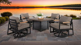 Eden Metro 5 Piece Fire Table Chat Set  thumbnail 4