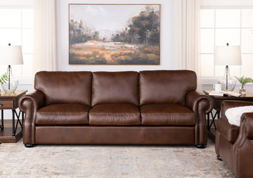Charles Leather Sofa