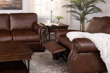Charles Leather Sofa