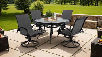 Nautical 5 Piece Patio Dining Set