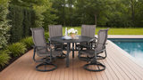 Cabrisa II 5 Piece Patio Dining Set - Woven Seat  thumbnail 4