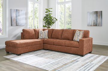 Austin Sectional with Left Chaise - Spice