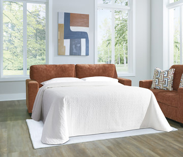 Austin Queen Sleeper Sofa - Spice
