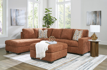 Austin Sectional with Left Chaise - Spice