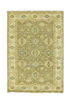 Hand Knotted Area Rug - 6′1″ X 8′10″