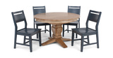 Java Round Table with 4 Aspen Side Chairs thumbnail 1