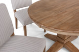 Java Round Table With 4 Brooke Upholstered Chairs thumbnail 3