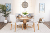 Java Round Table With 4 Brooke Upholstered Chairs thumbnail 4