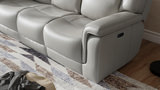 Marie Leather Power Sofa thumbnail 7
