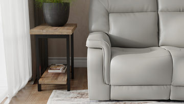 Marie Leather Power Sofa