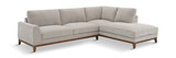 Madison Sectional With Right Chaise - Aluminum thumbnail 1