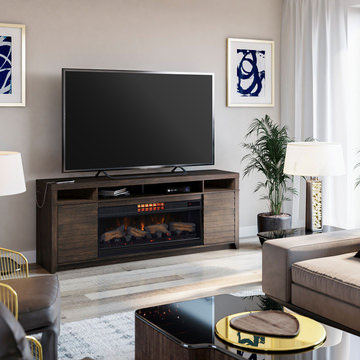 McCalloway Mantel With 42″ Fireplace Insert