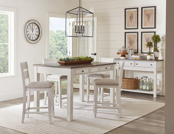 Kyle Counter Height Table With 4 Counter Stools