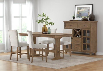 Lakeland Counter Table With 4 Counter Stools