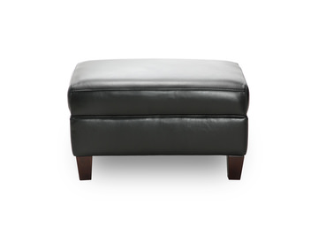 Fairbanks Leather Ottoman