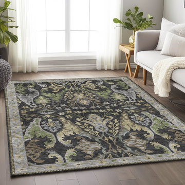 Hatay Black Area Rug - 9′0″ X 12′0″