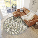 Hatay Ivory Area Rug - 8′0″ X 8′0″  thumbnail 2