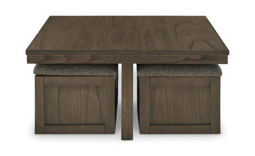 Perry Coffee Table With 4 Stools