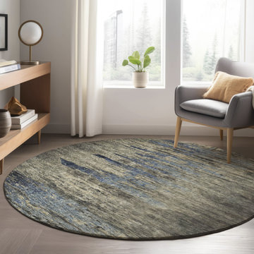 Trevi Coffee Area Rug - 8′0″ X 8′0″