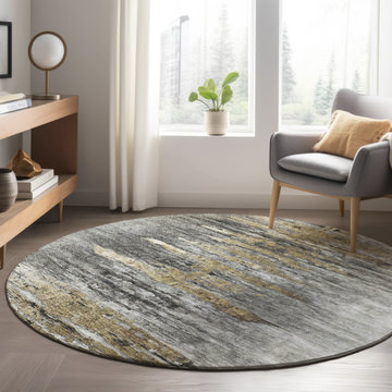 Trevi Gray Area Rug - 8′0″ X 8′0″