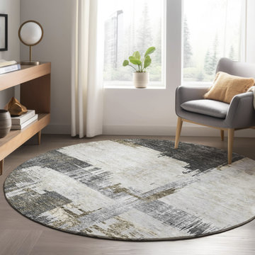 Trevi Gray Area Rug - 8′0″ X 8′0″