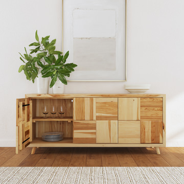 Esmond Hickory 3-Door Sideboard