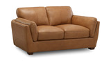 Rocco Leather Loveseat thumbnail 2