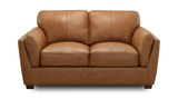 Rocco Leather Loveseat thumbnail 1
