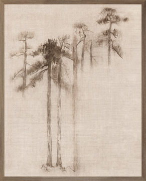 image Ink Wash Pines II Framed Art
