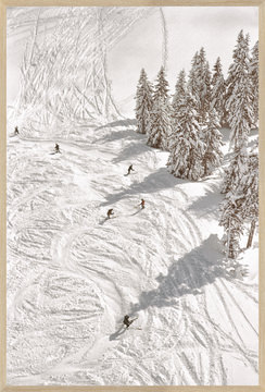 image Ski St. Anton, Austria II 1955 Framed Art