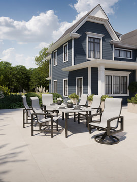 Lakeside High Back Swivel Rocker