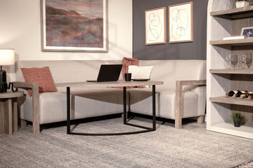 Gibson Adjustable Height Chat Table With Gibson Nook