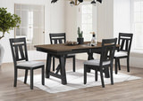 Maribelle Black Extension Table With 4 Chairs thumbnail 2
