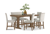 Lakeland Counter Table With 4 Counter Stools And Bench thumbnail 1