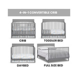 Fallon 4-In-1 Convertible Crib - Grey thumbnail 5