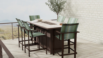 Studio Padded Sling Counter Stool