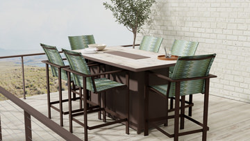 image Studio Padded Sling Counter Stool