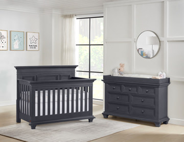 Weston 4-In-1 Convertible Crib - Midnight Slate